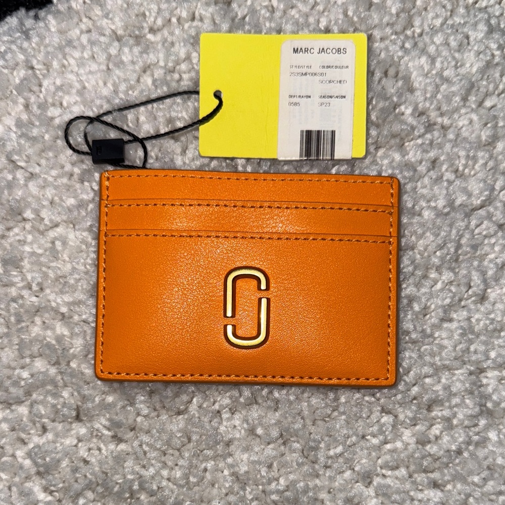 Marc Jacobs Vibrant Orange Card Holder
